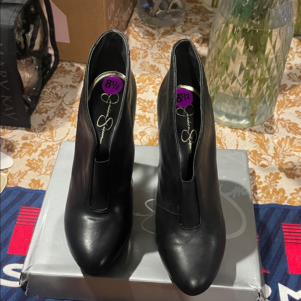 Jessica Simpson Black Heeled Boots